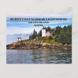 Burnt Coat Harbor Lighthouse, Maine Vykort