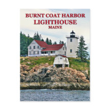Burnt Coat Harbor Lighthouse, Maine vykort