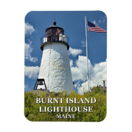 Burnt Island fyr, Maine Photo Magnet