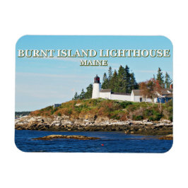 Burnt Island fyr, Maine Photo Magnet