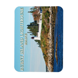 Burnt Island fyr, Maine Photo Magnet