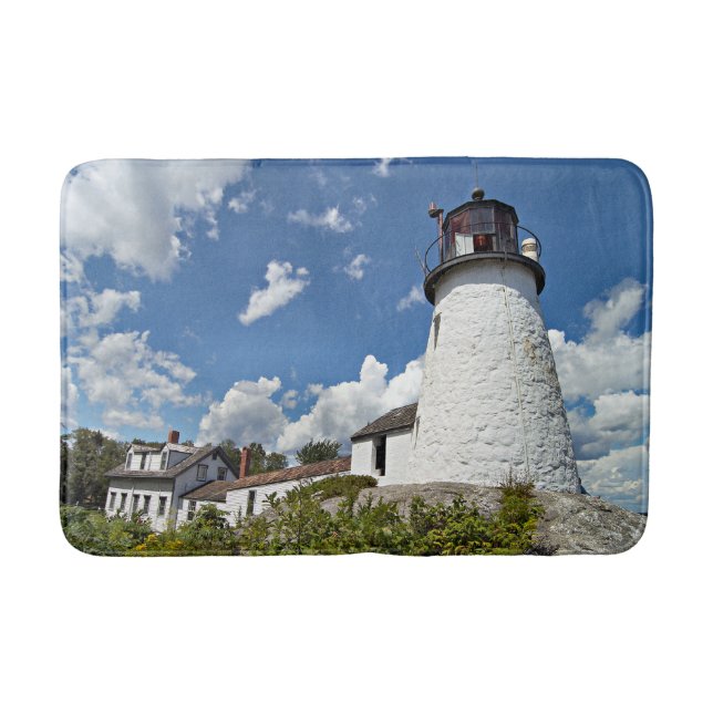 Burnt Island Lighthouse, Boothbay Harbour Maine Badrumsmatta (Framsidan)