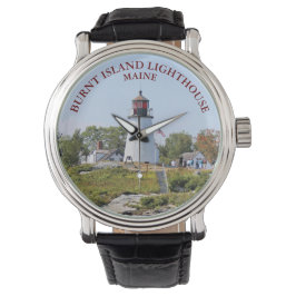 Burnt Island Lighthouse, Maine eWatch Watch Watch Armbandsur