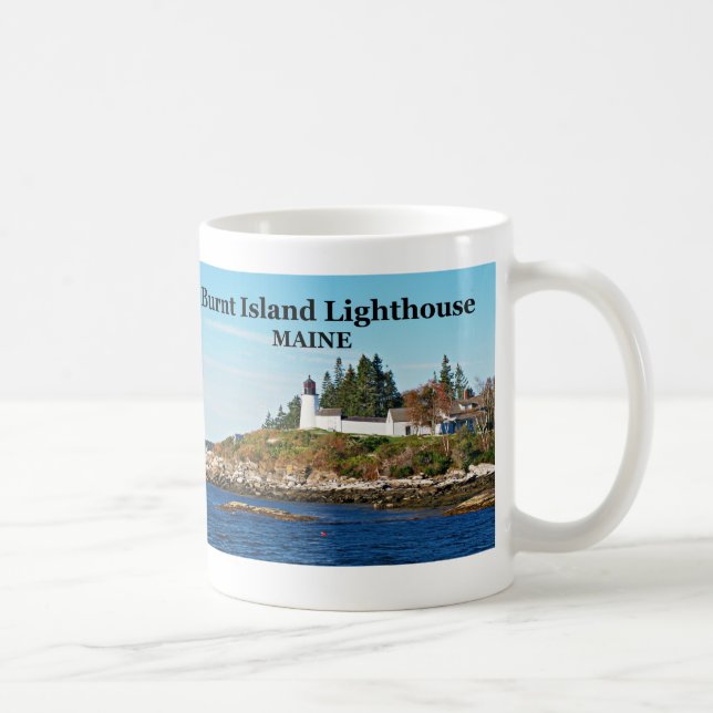 Burnt Island Lighthouse, Maine Mugg (Höger)
