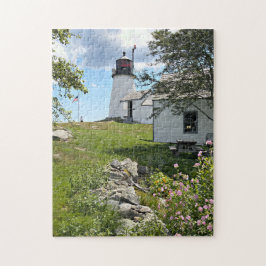 Burnt Island Lighthouse, Maine Puzzle Pussel
