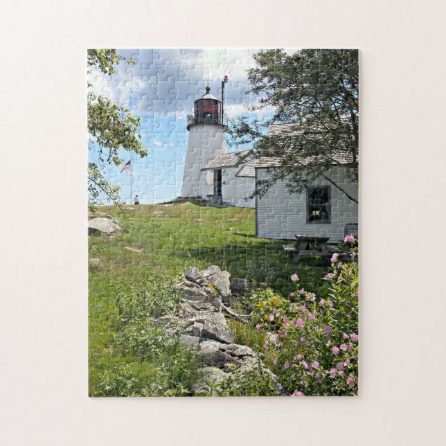 Burnt Island Lighthouse, Maine Puzzle Pussel (Vertikal)