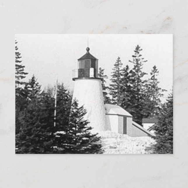 Burnt Island Lighthouse Vykort (Framsida)