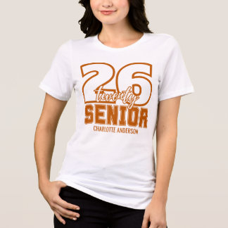 Burnt Orange Class of 2026 Graduation T Shirt