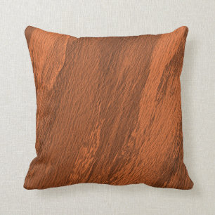 Burnt Sienna (rödbrun) abstrakt mönster Kudde