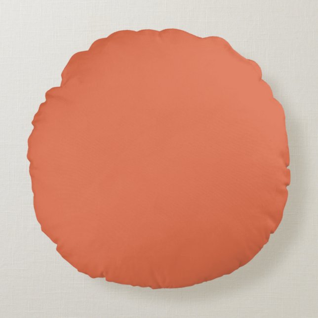 Burnt Sienna Rund Kudde (Framsidan)