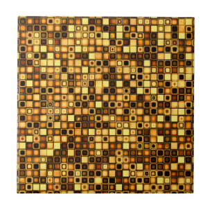 Burnt Terra Cotta Texturerad mosaic Tiles Mönster Kakelplatta