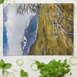 Burnt träd, Torres del Paine, Chile Kökshandduk