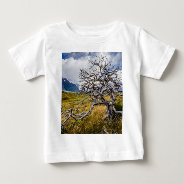 Burnt träd, Torres del Paine, Chile T Shirt (Framsida)