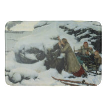 Burnt Village in Winter (av Albert Edelfilt)