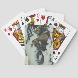 Burnt Village in Winter (av Albert Edelfilt) Casinokort