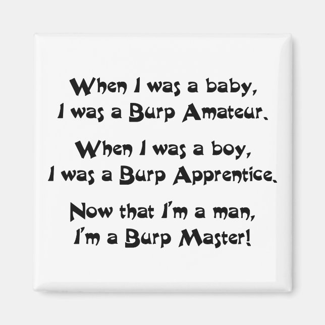 Burp Master Magnet (Framsidan)