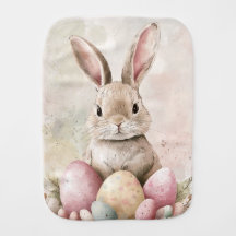 Burpduk av flicka Påsk