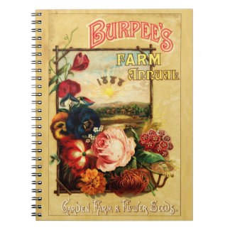 Burpee Seed-katalog 1888 Anteckningsbok