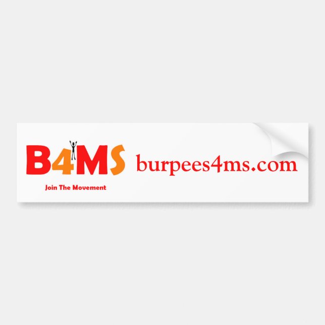 Burpees 4 ms-bildekal bildekal (Framsidan)