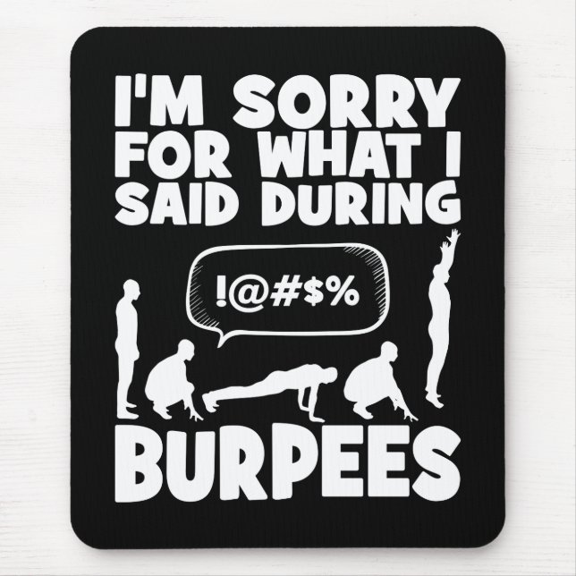 BURPEES - Ljudig Novelty-workout Musmatta (Framsidan)