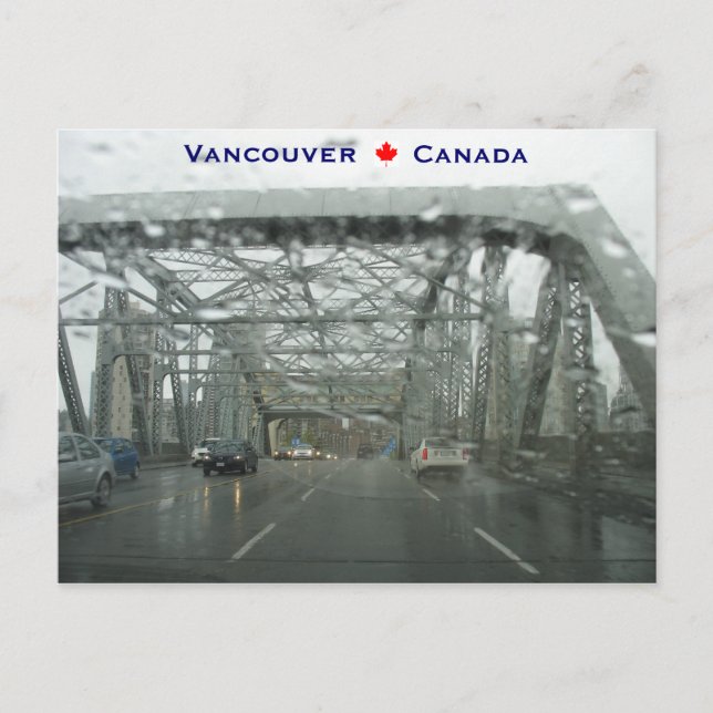 Burrard Bridge Vancouver Kanada Vykort (Framsida)