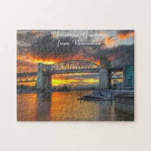 Burrard Street Bridge Vancouver. Jigszle Puzzle Pussel