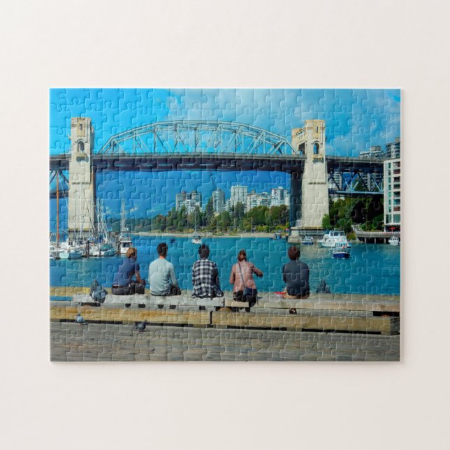 Burrard Street Bridge Vancouver. Pussel (Horisontell)