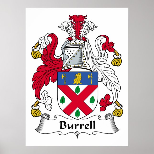 Burrell Family Crest Poster (Framsidan)