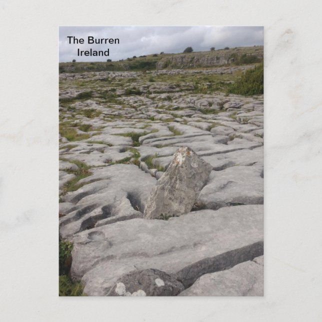 Burren, Co. Clare, Irland. Vykort (Framsida)