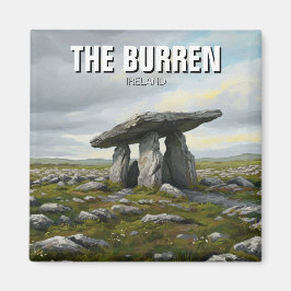 Burren Ireland Poulnabrone Dolmen Travel Magnet