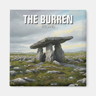 Burren Ireland Poulnabrone Dolmen Travel Magnet