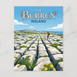 Burren nationalpark Irland Vykort
