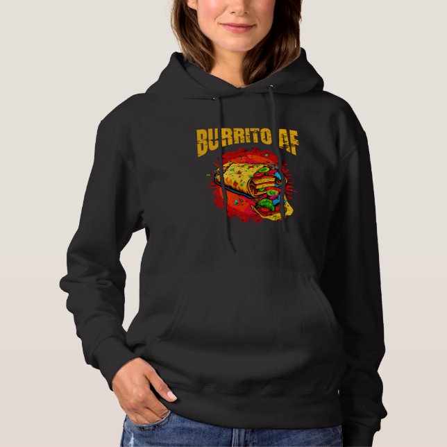 Burrito AF Mexikansk Mat För Cinco De Mayo Män Kvi T Shirt (Framsida)