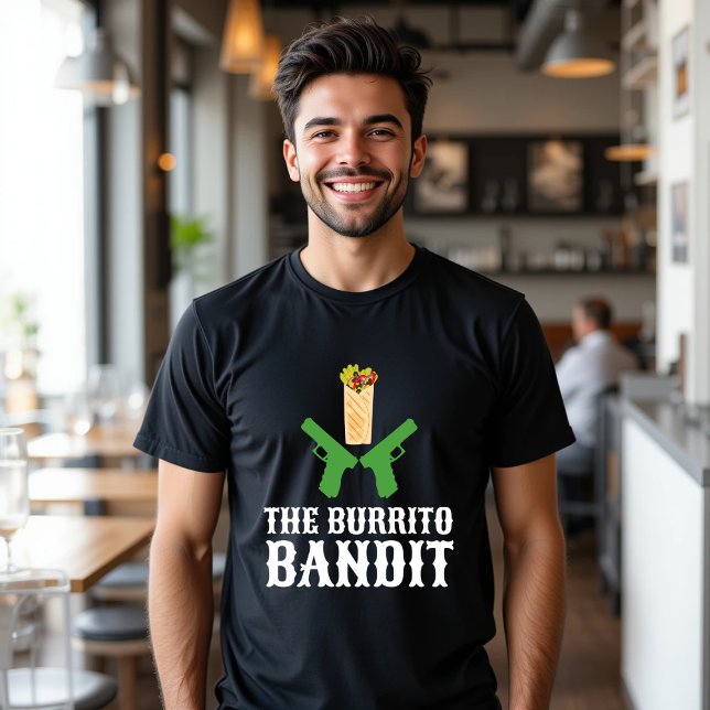 Burrito Bandit Funny Mexican Food T Shirt (Skapare uppladdad)