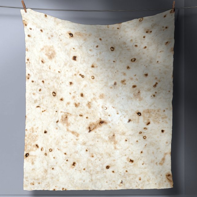 Burrito Blanket Flour Tortilla Taco Fast Food Wrap Fleecefilt (Skapare uppladdad)