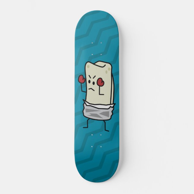 Burrito Fighters Skateboard Bräda 20,5 Cm (Framsida)