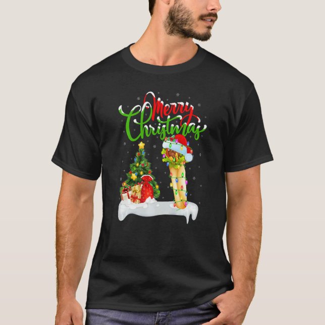 Burrito Food  Xmas Decorations Santa Burrito Chris T Shirt (Framsida)