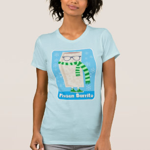 Burrito Funny Food Tecknad, fryst T Shirt