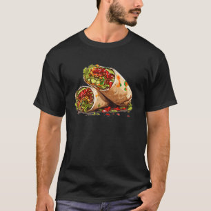 Burrito Lunch Time for Costume Food Älskare T Shir Shirt