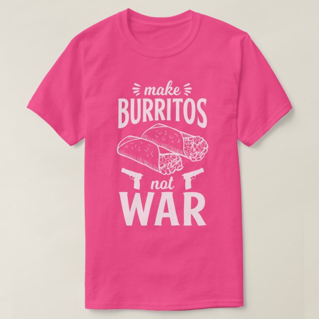Burrito Mexican Food T Shirt (Design framsida)