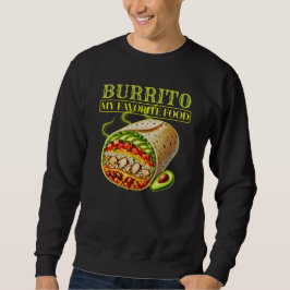 burrito min favoritmat lång ärmad tröja