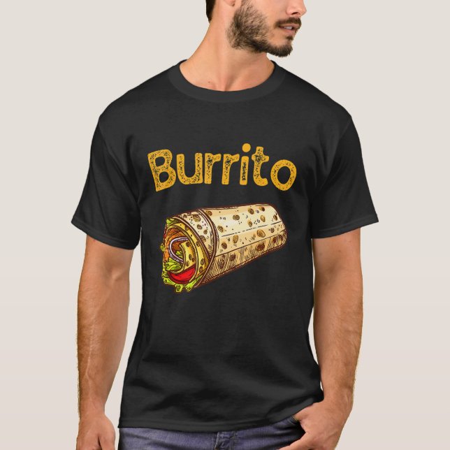 Burrito Taco Taquito Mexican Food Family Matching T Shirt (Framsida)
