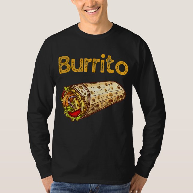 Burrito Taco Taquito Mexican Food Family Matching T Shirt (Framsida)