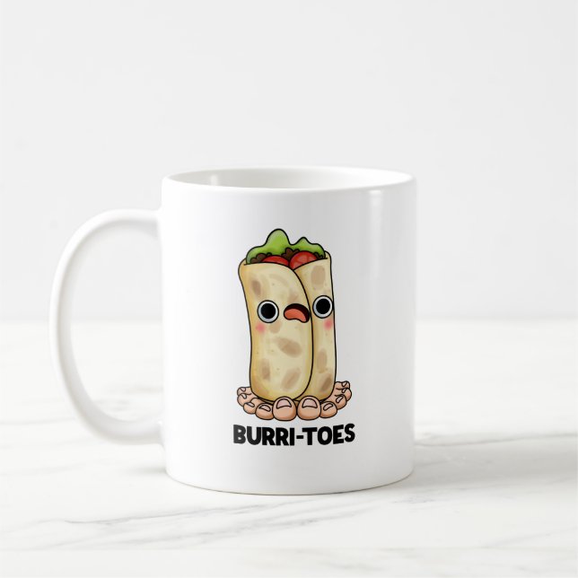 Burritoes Funny Burrito Pun Kaffemugg (Vänster)