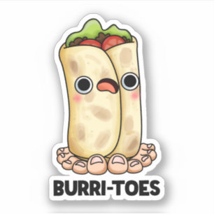 Burritoes Funny Burrito Pun Klistermärken