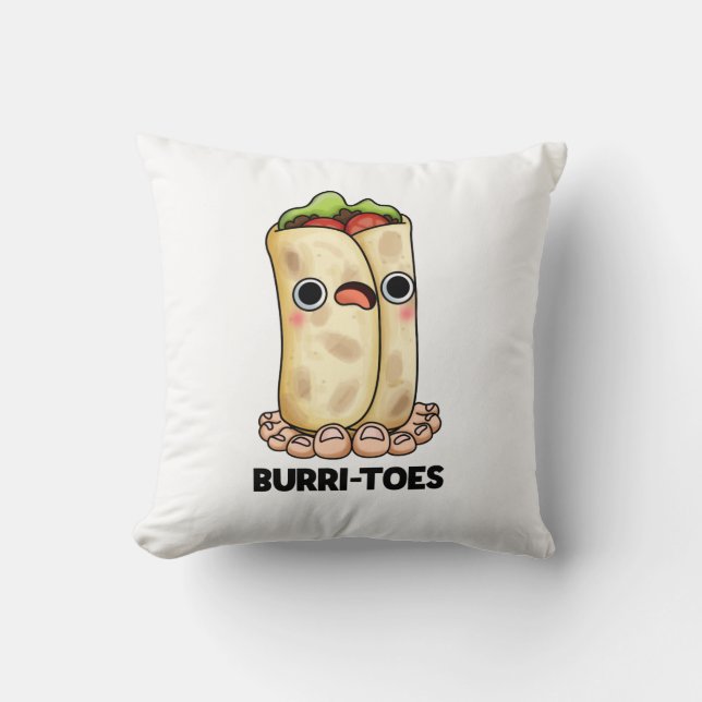 Burritoes Funny Burrito Pun Kudde (Framsida)