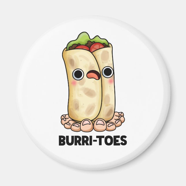 Burritoes Funny Burrito Pun Magnet (Framsidan)