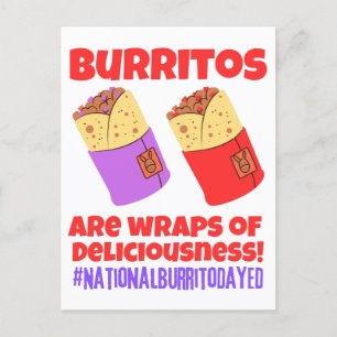 Burritos är wraps av läckerhet vykort
