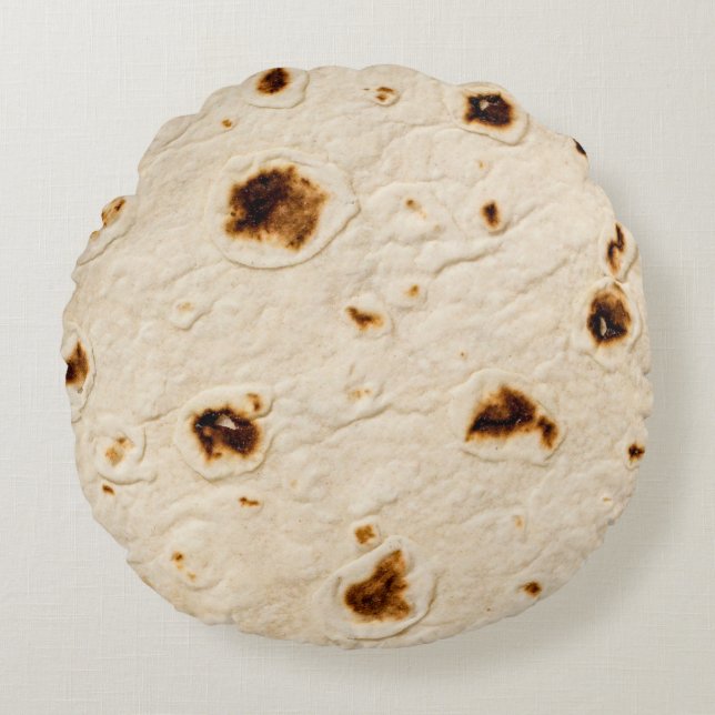 Burritos, Giant Tortilla Rund Kudde (Framsidan)