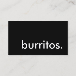 burritos. lojalitetstansmaskinkort lojalitetskort